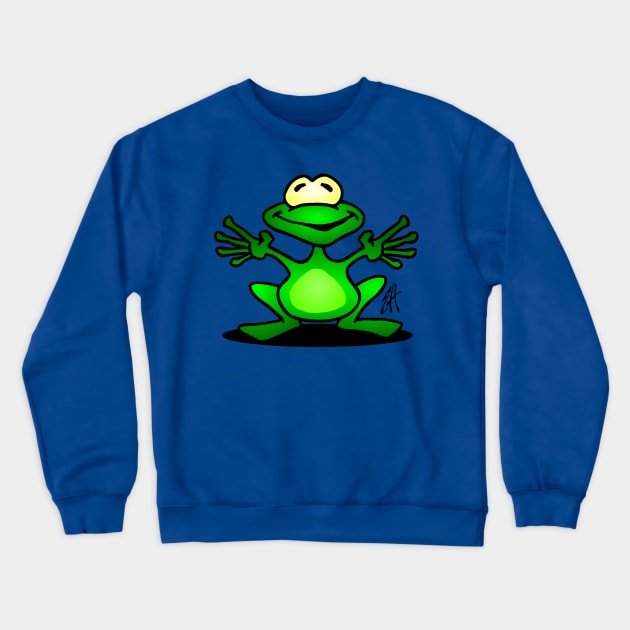 Frog Crewneck Sweatshirt by Cardvibes